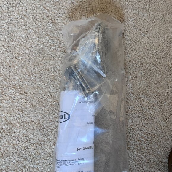 Brand new unopened Jacuzzi chrome 24" (inch) bath shower grab bar - Picture 6 of 9